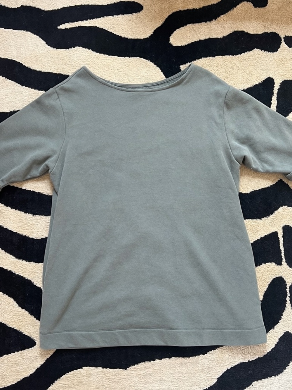 Urban Outfitters Olive Green Boatneck Sweatshirt Tee